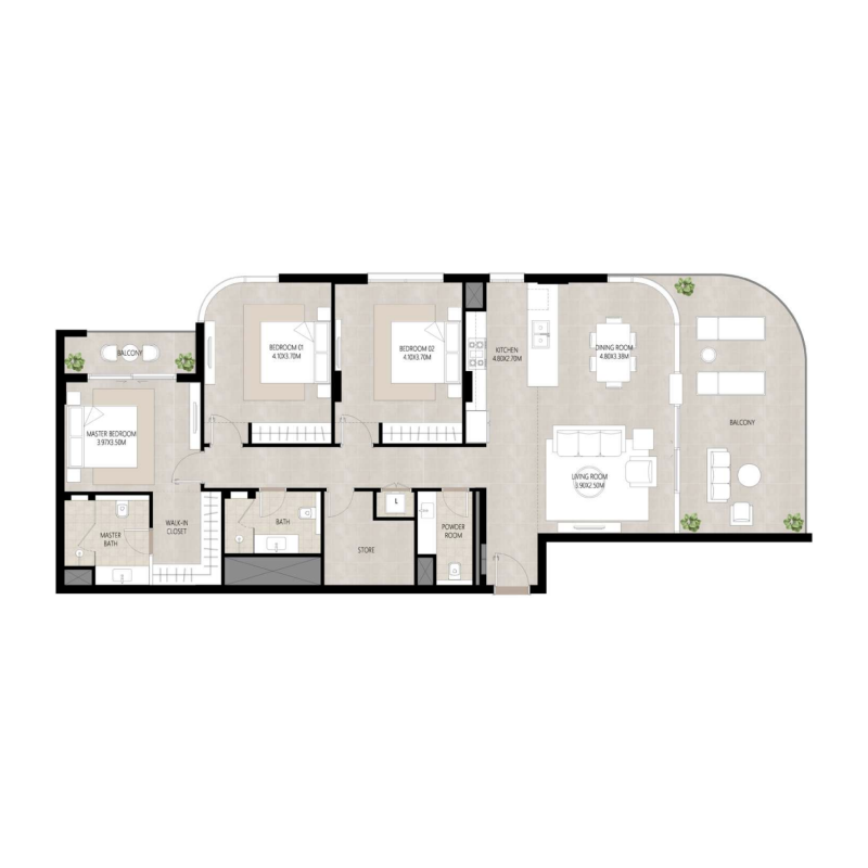 Apartments plan