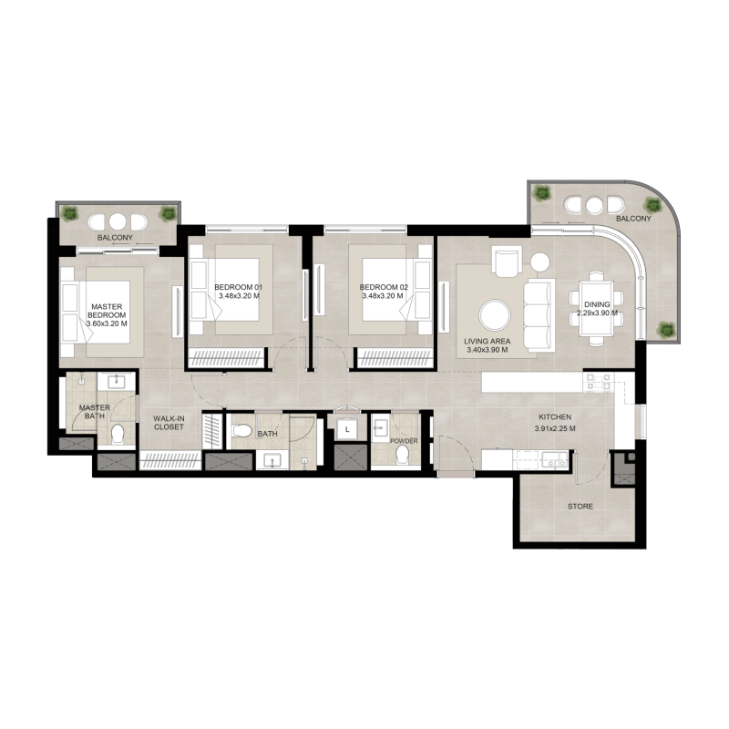 Apartments plan