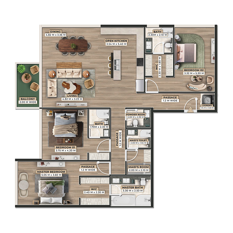 Apartments plan