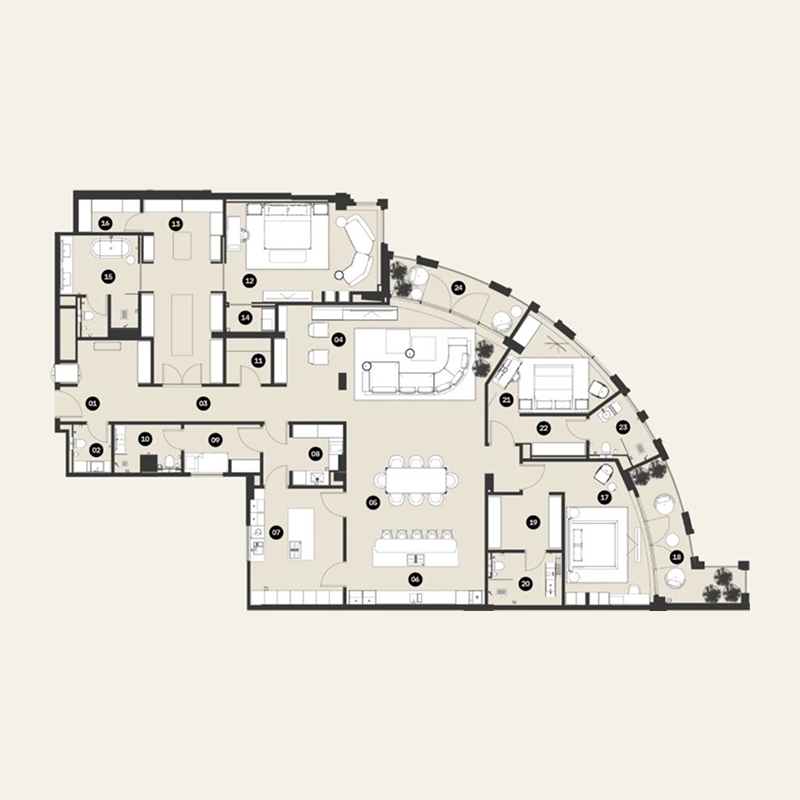 Apartments plan