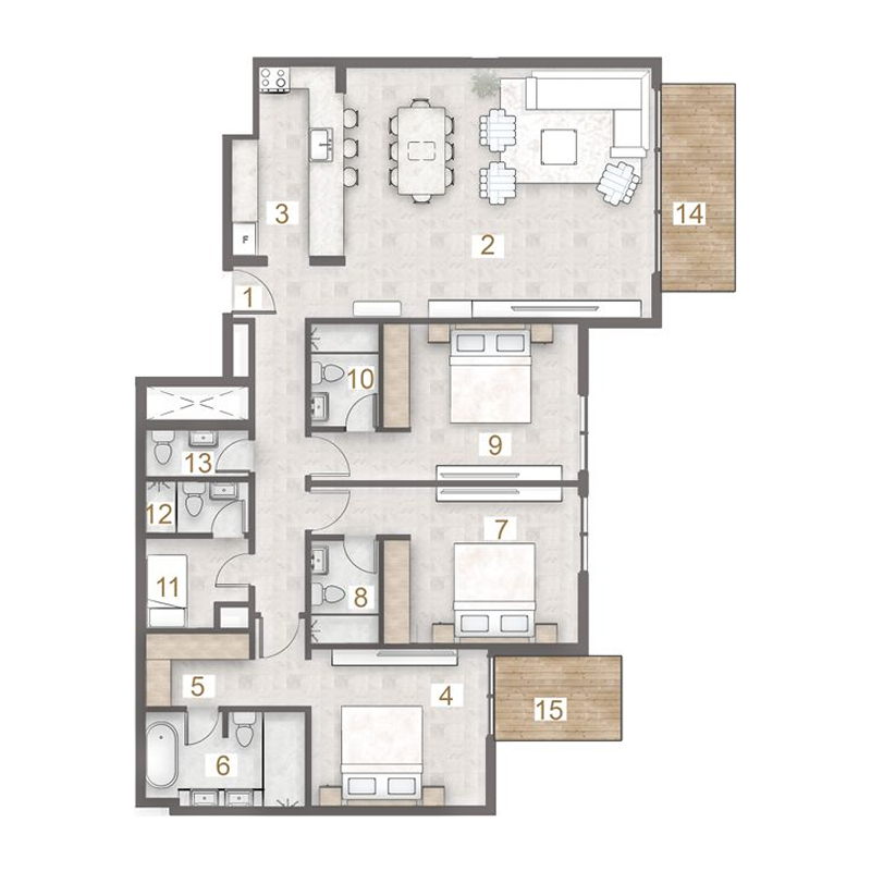 Apartments plan