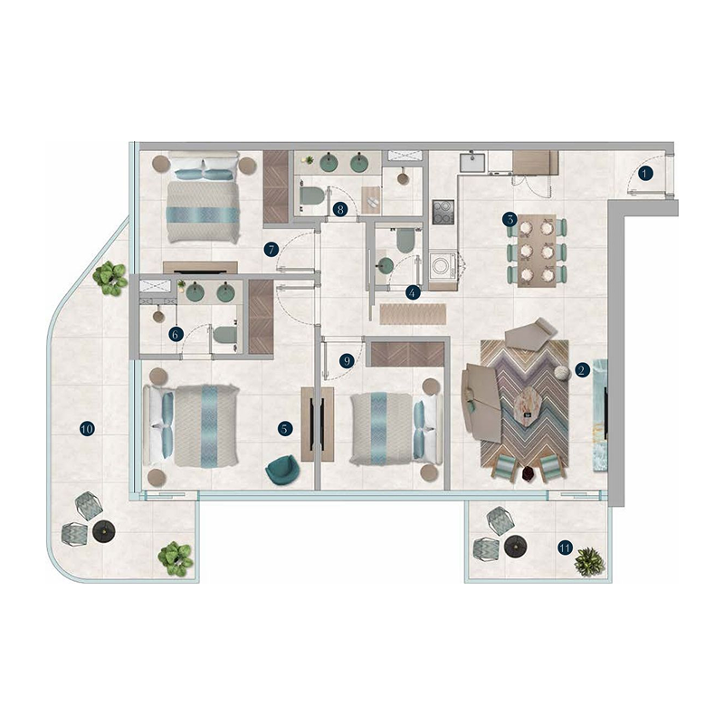 Apartments plan