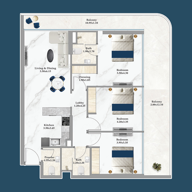 Apartments plan