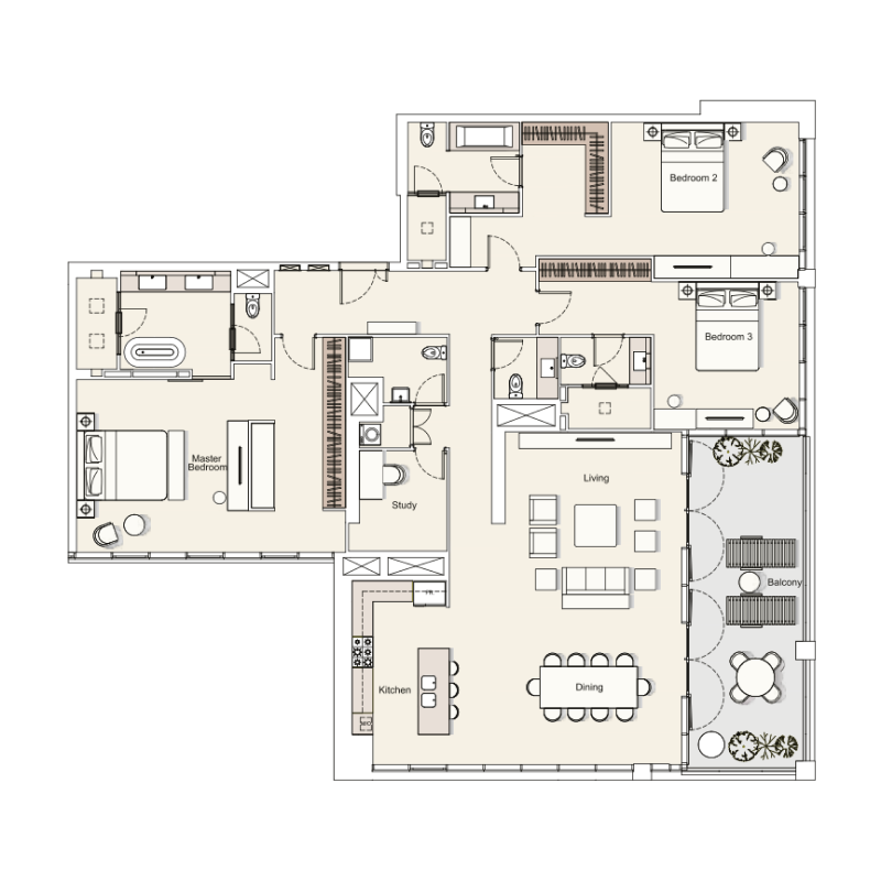Penthouse plan