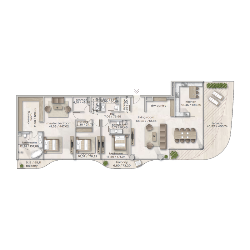 Penthouse plan