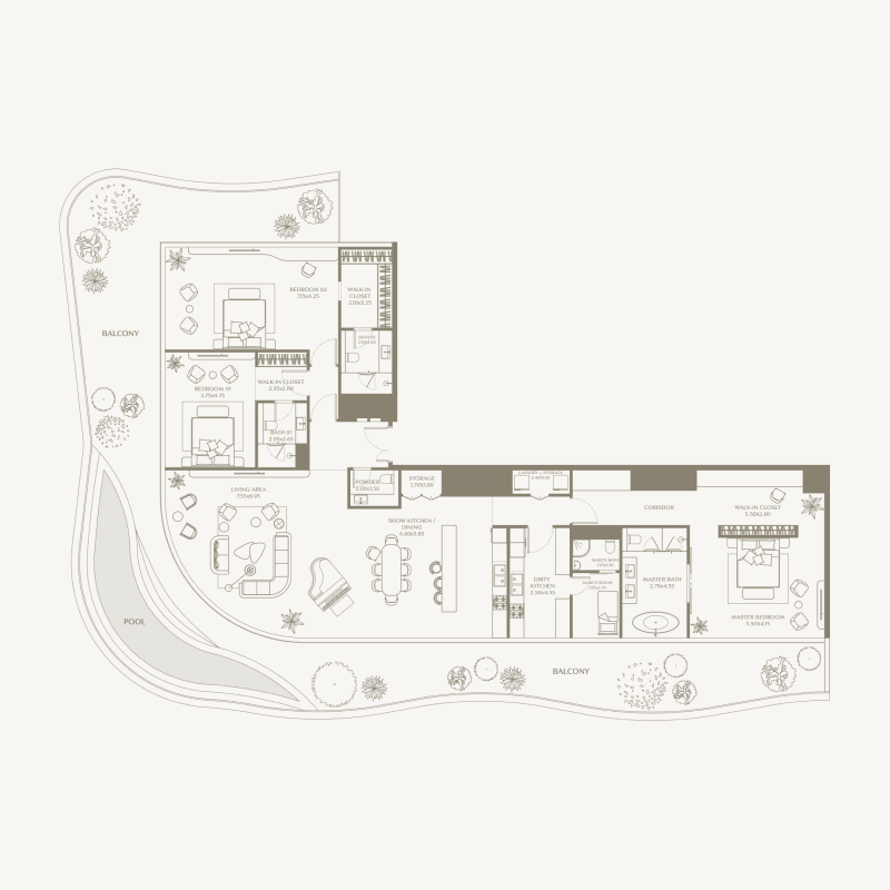 Penthouse plan