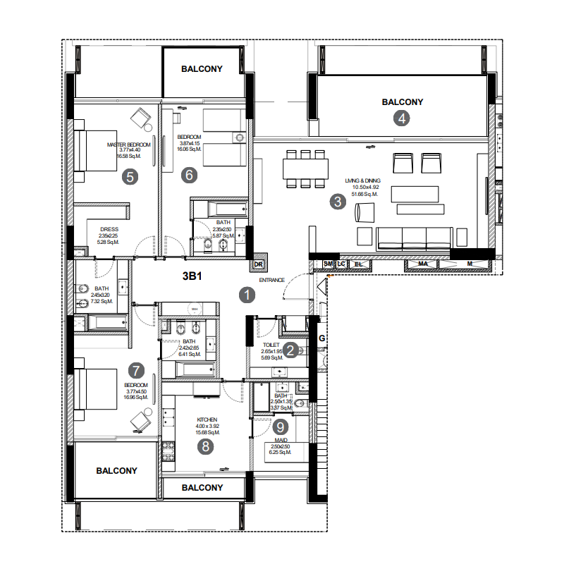 Apartments plan