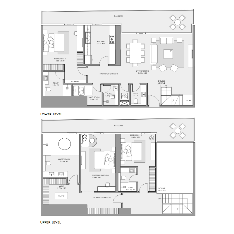 3 bedroom Penthouse plan