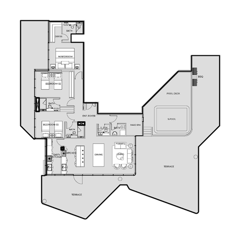 Penthouse plan