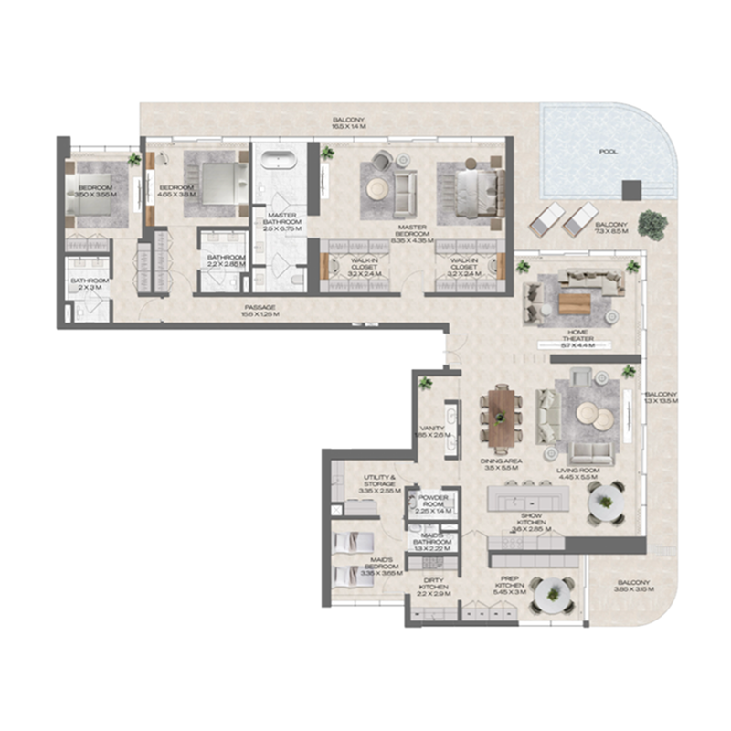 Penthouse plan