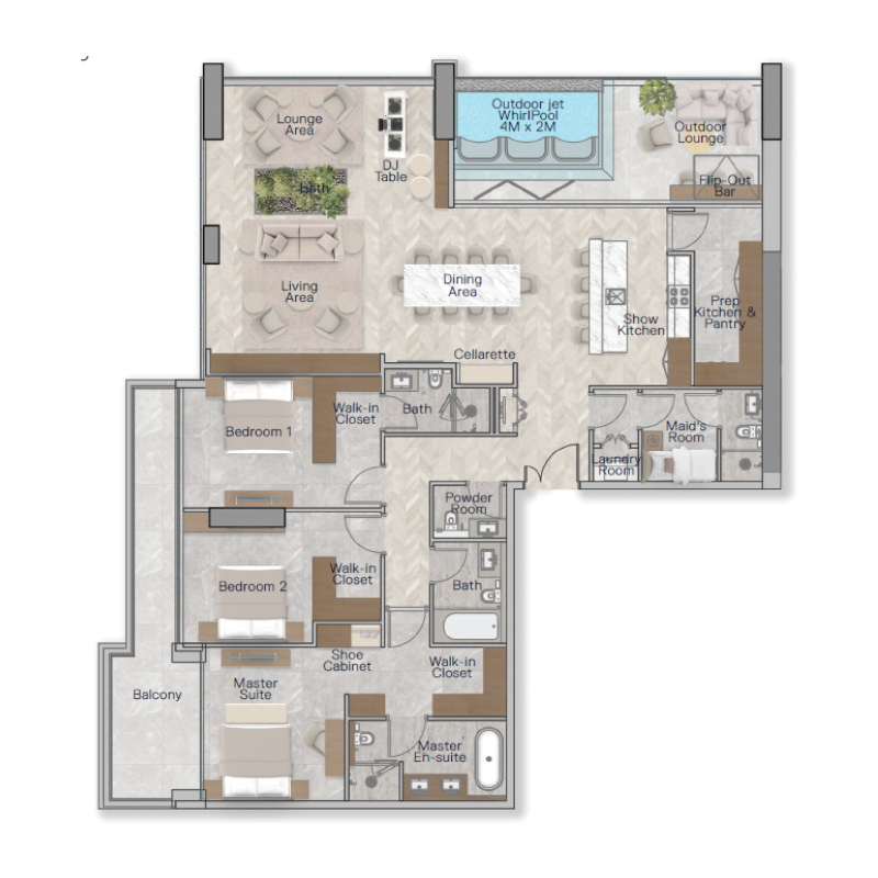 Penthouse plan