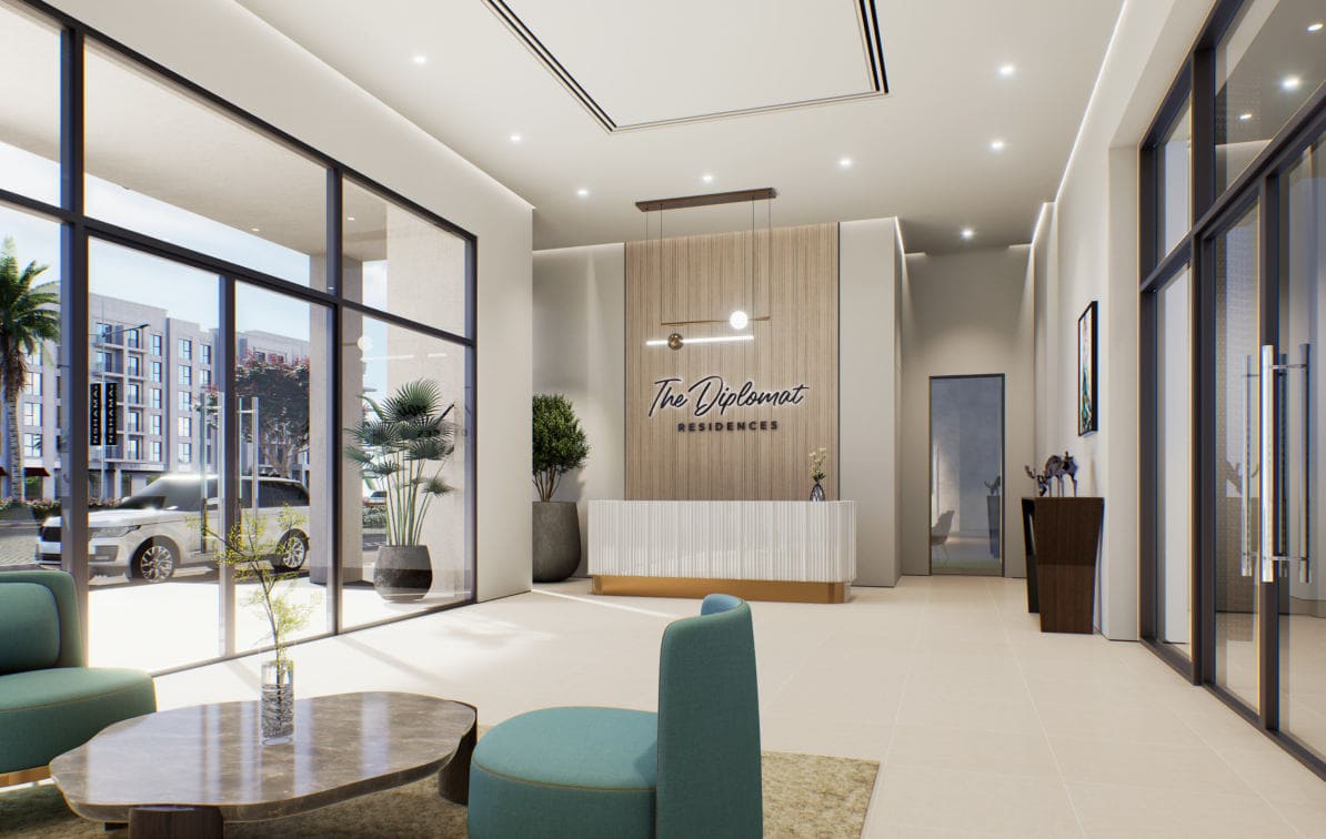The Diplomat Residences lobby 1