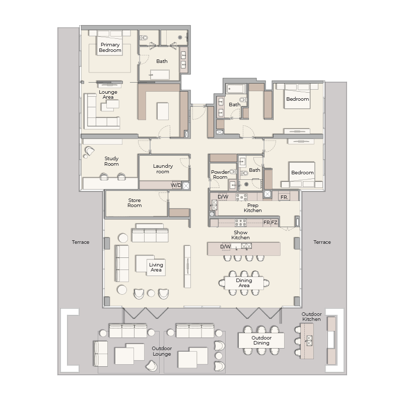 Penthouse plan