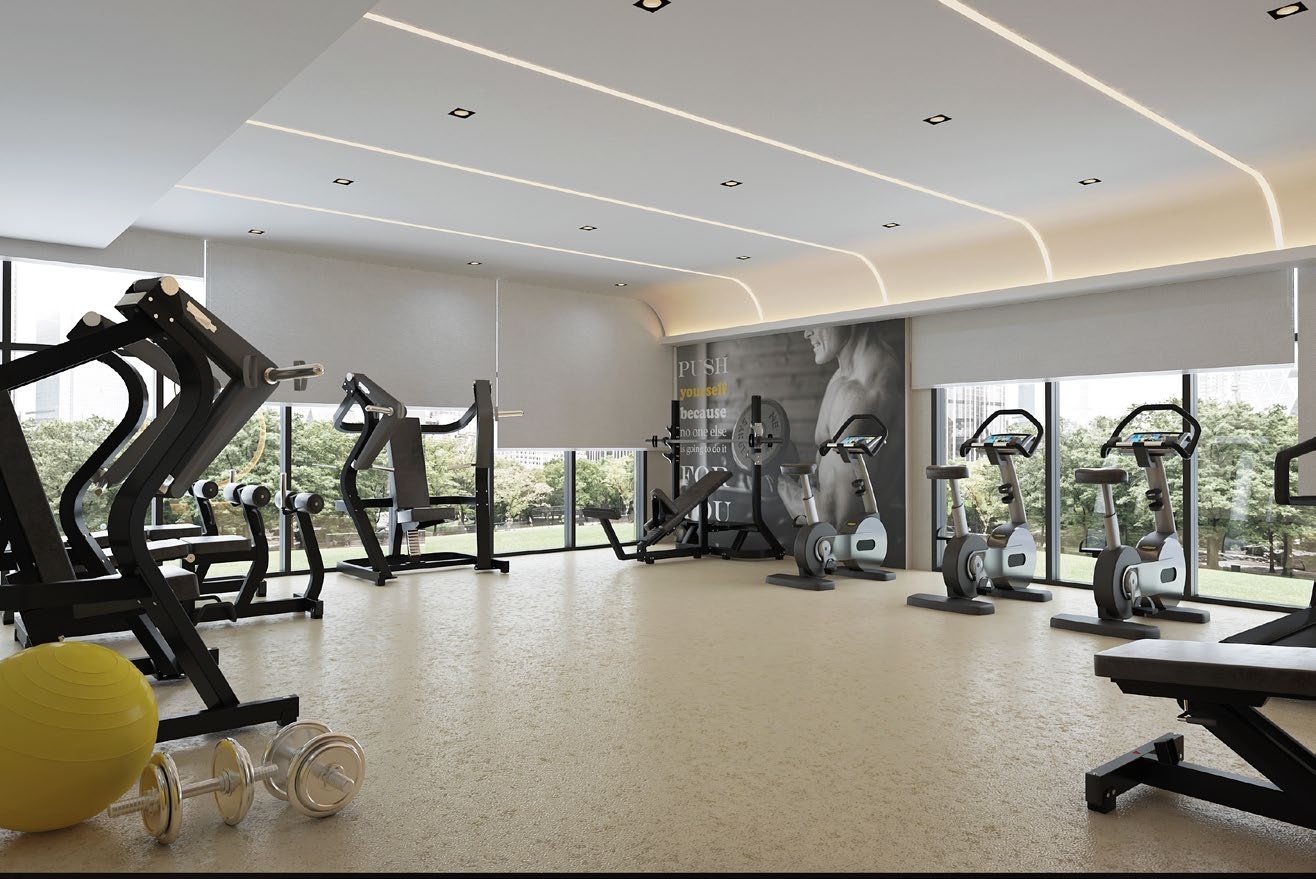 Well-equipped gym amenity image