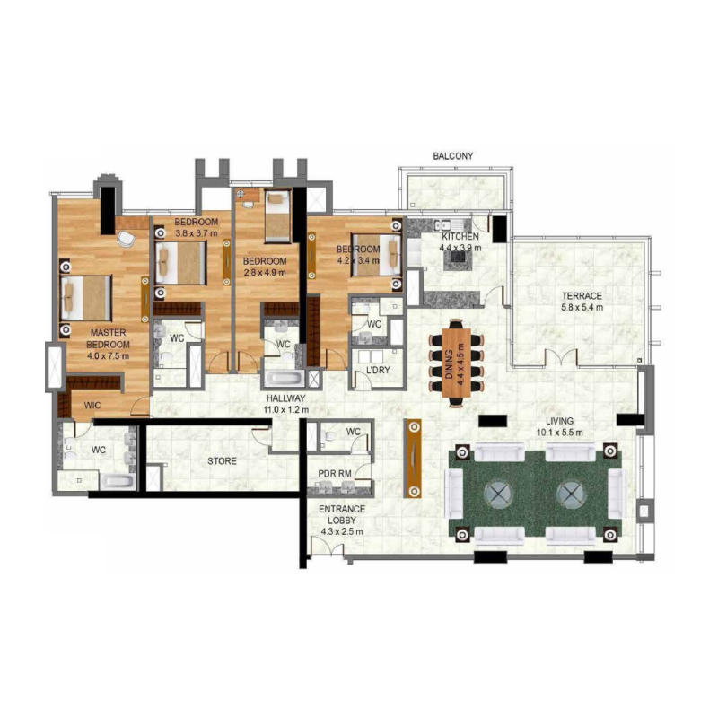 Apartments plan