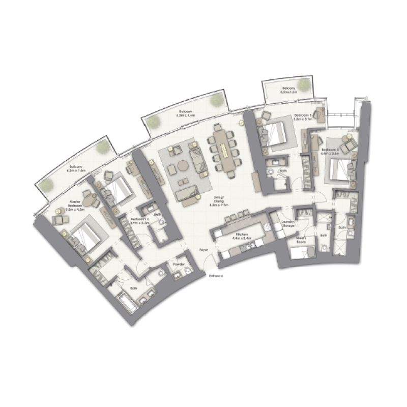Apartments plan