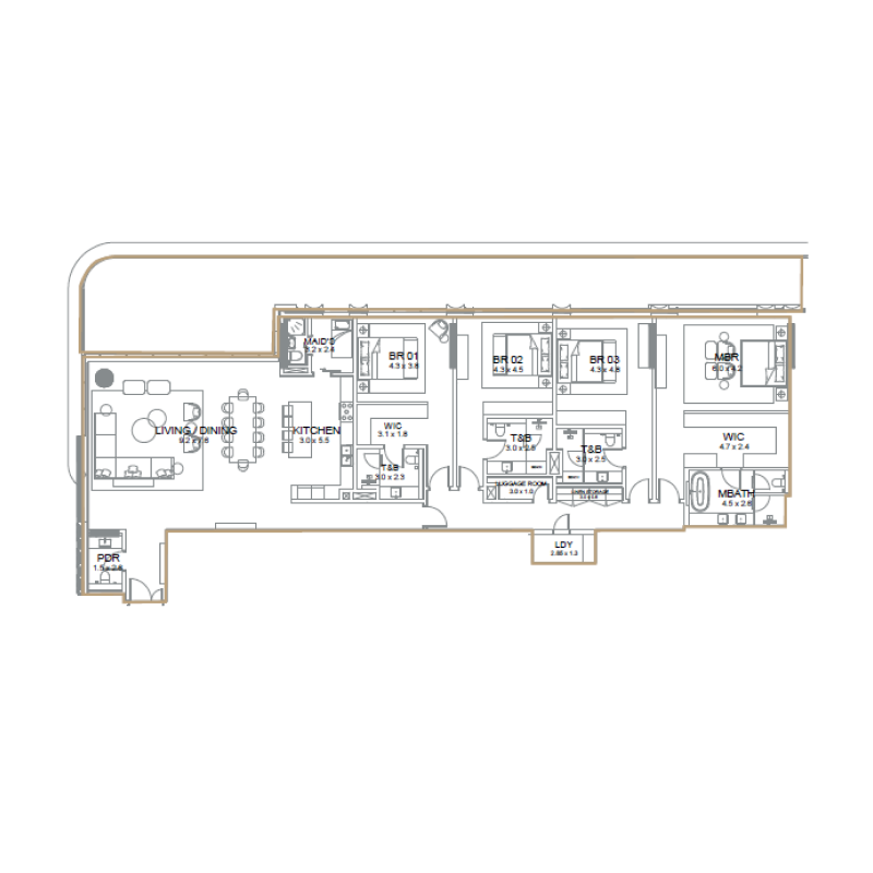 Penthouse plan