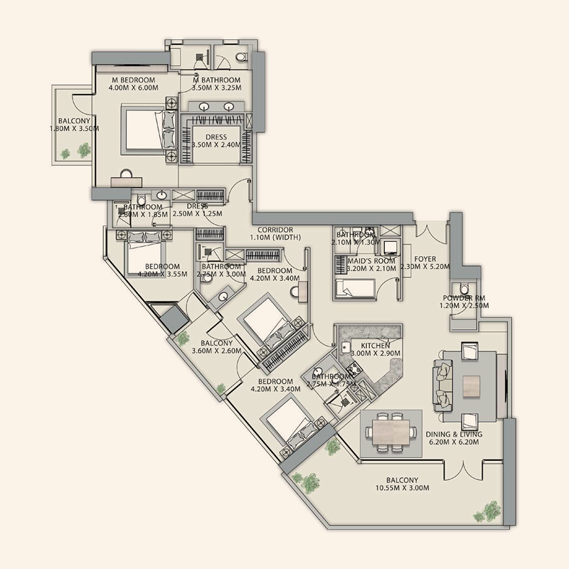 Penthouse plan