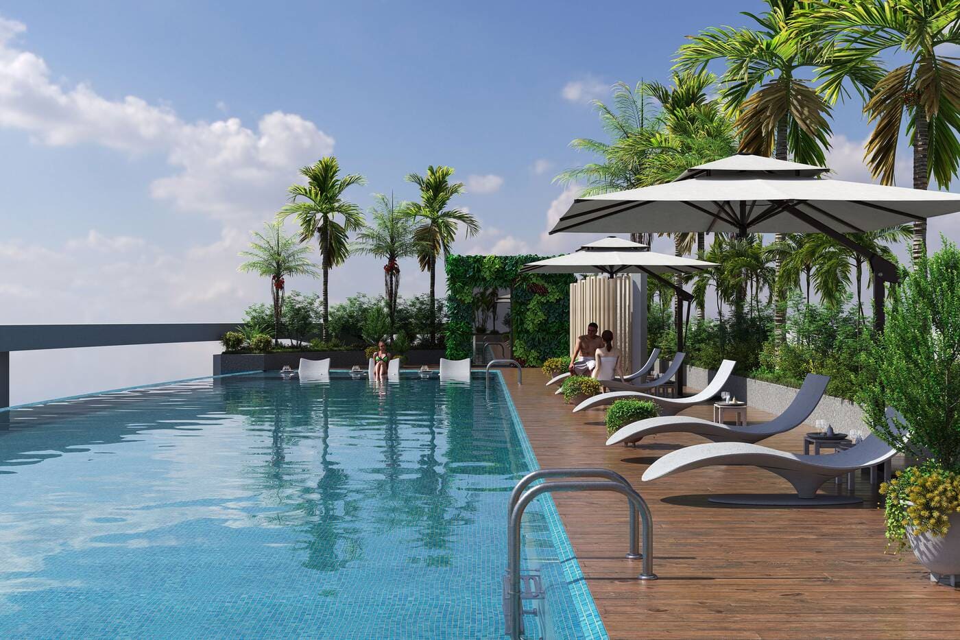 Rooftop Pool Lounge amenity image