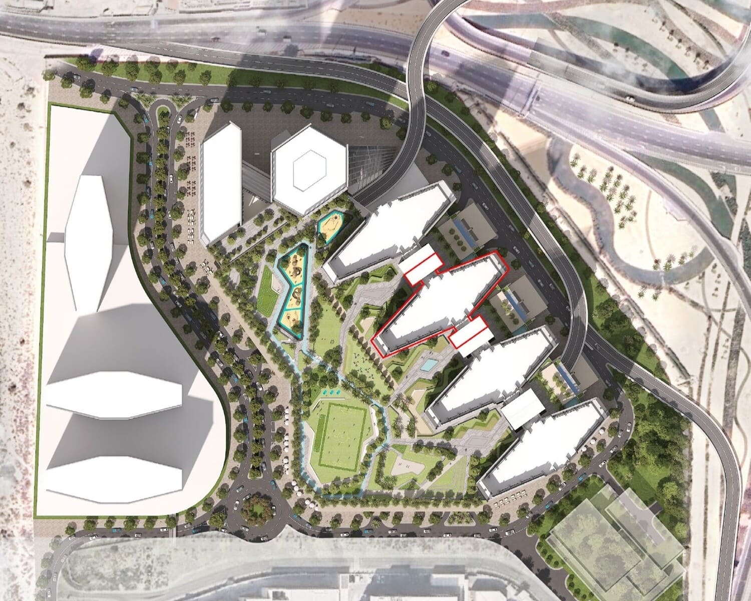 The Eden at Sobha Central master plan 1