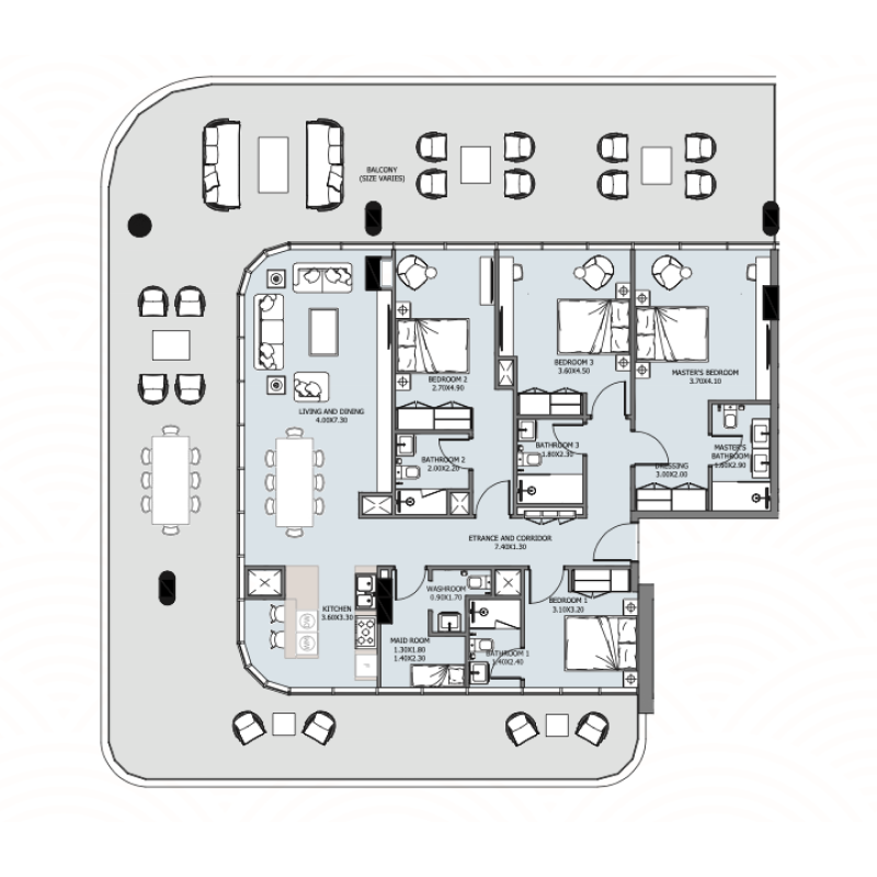 Penthouse plan