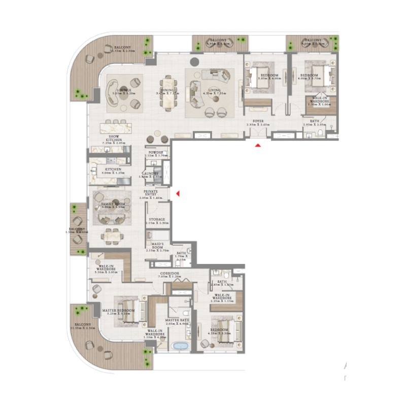 Penthouse plan