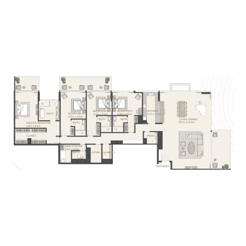Apartments plan