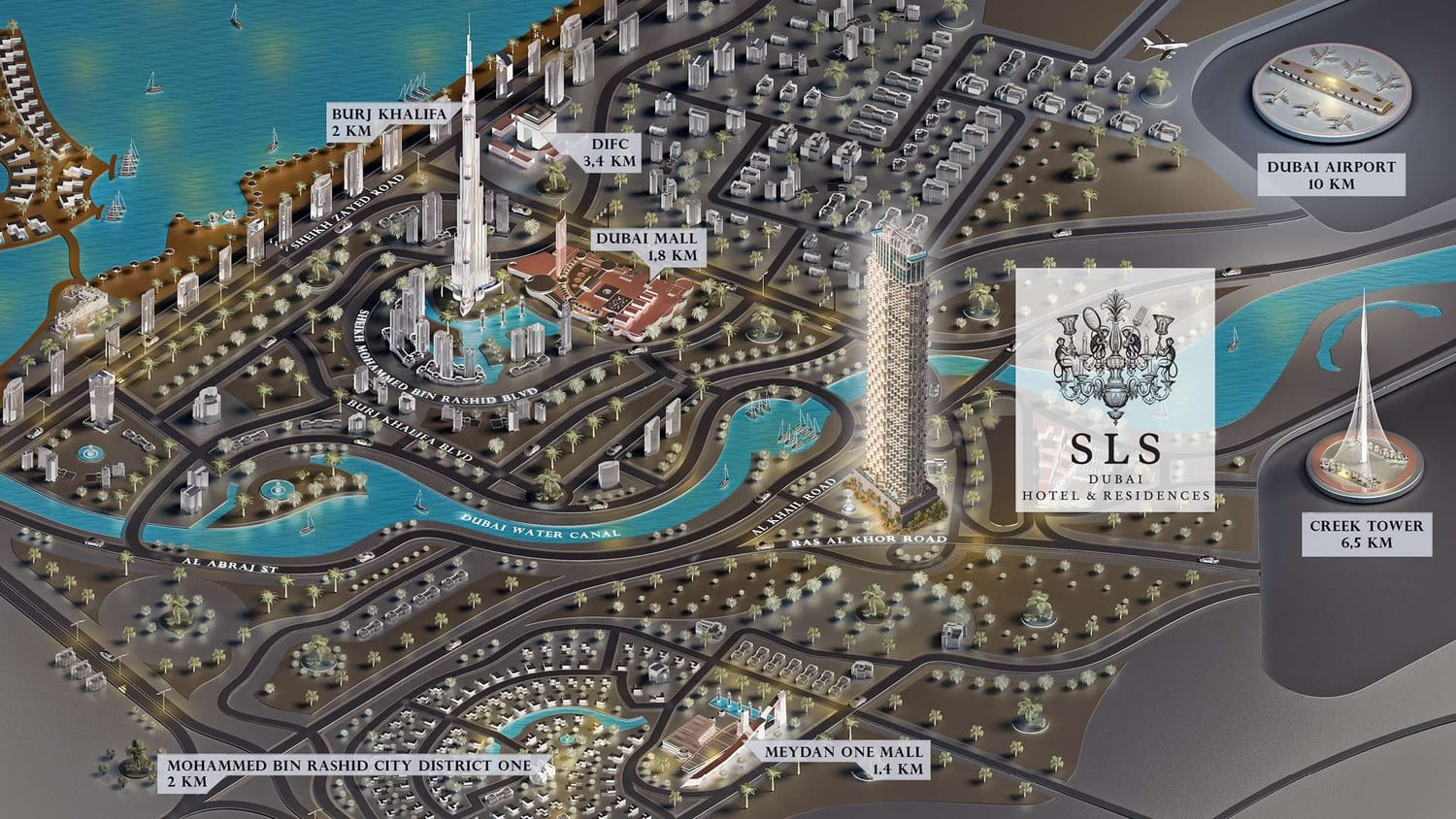 SLS Dubai Hotels and Residences master plan 1