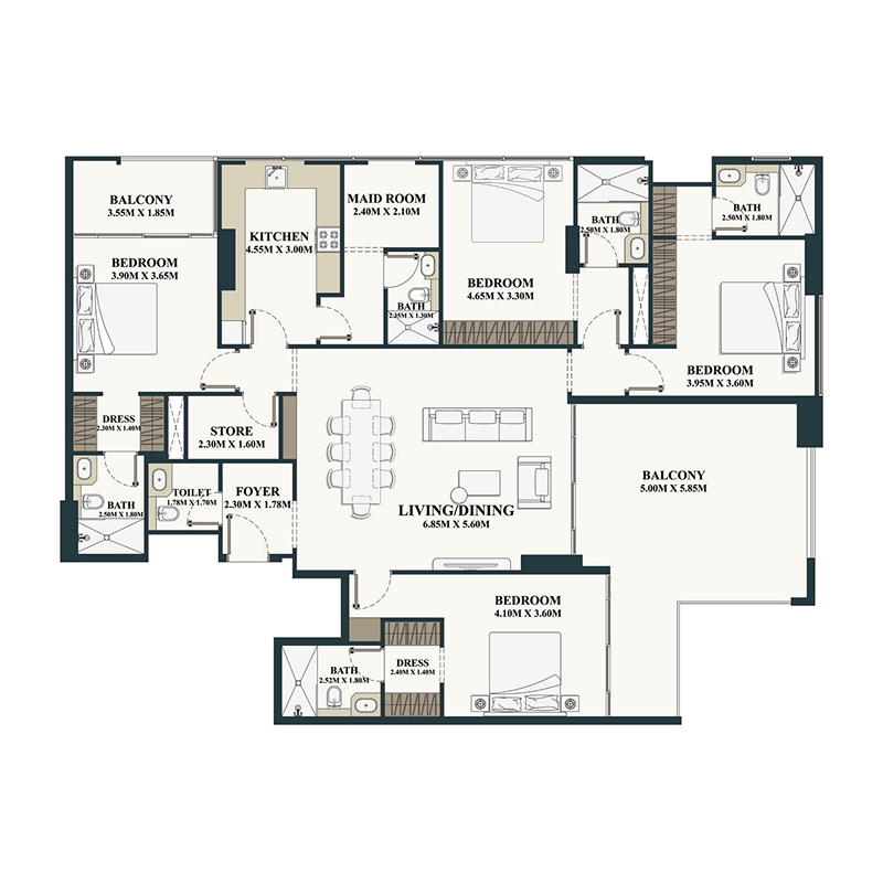 Apartments plan