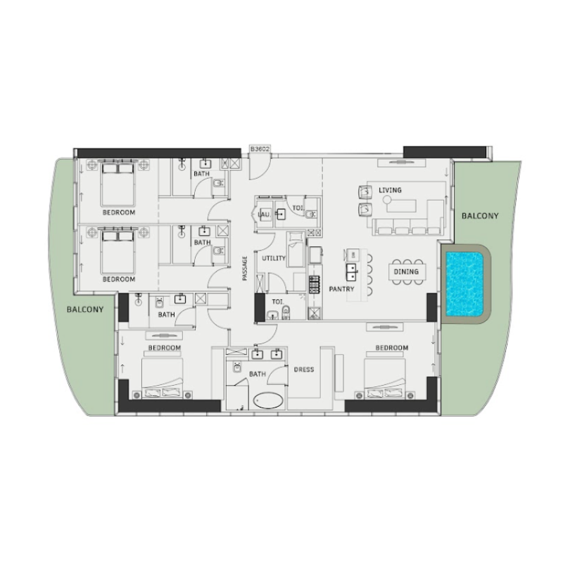 Penthouse plan