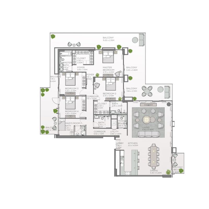 Apartments plan