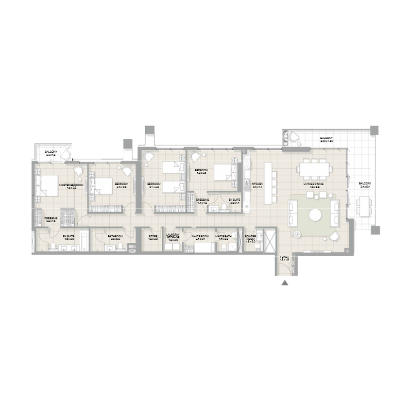 4 bedroom plan