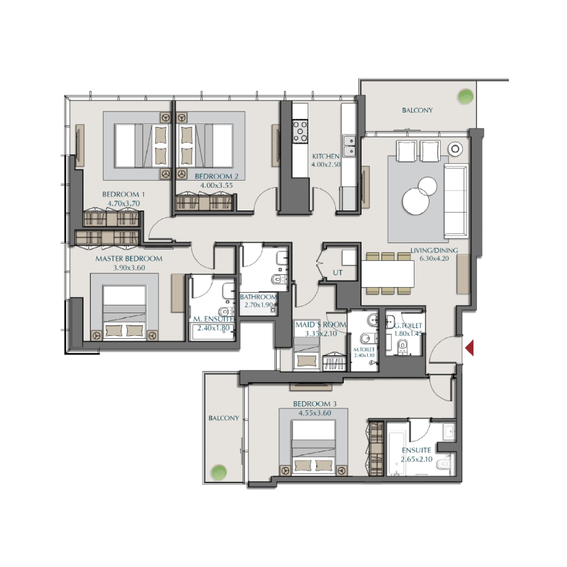 4 bedroom plan