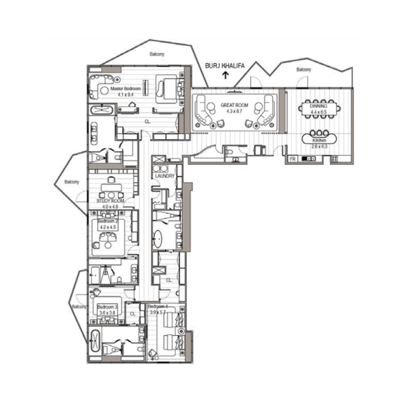Penthouse plan