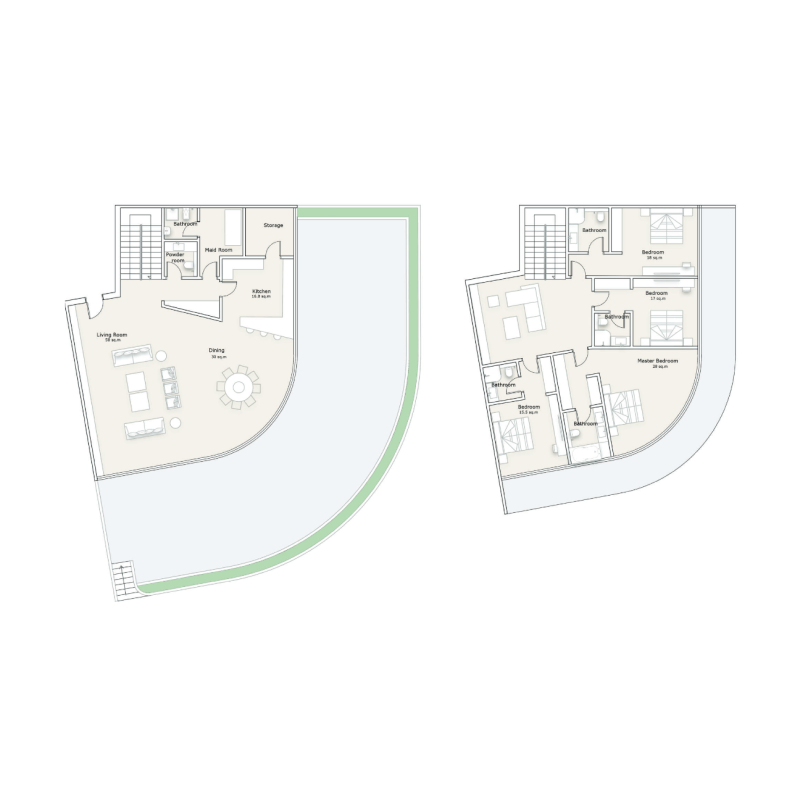 4 bedroom townhouse plan