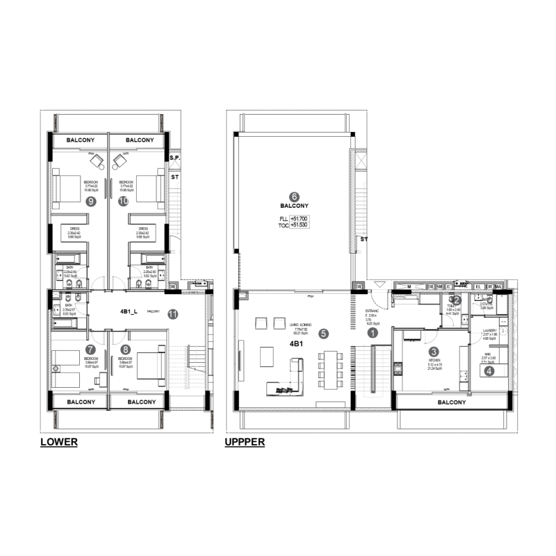 Penthouse plan