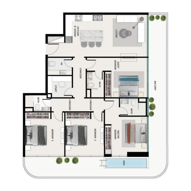 Apartments plan
