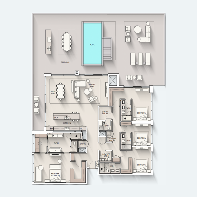 Penthouse plan