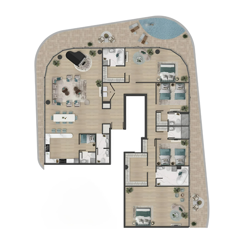 Penthouse plan