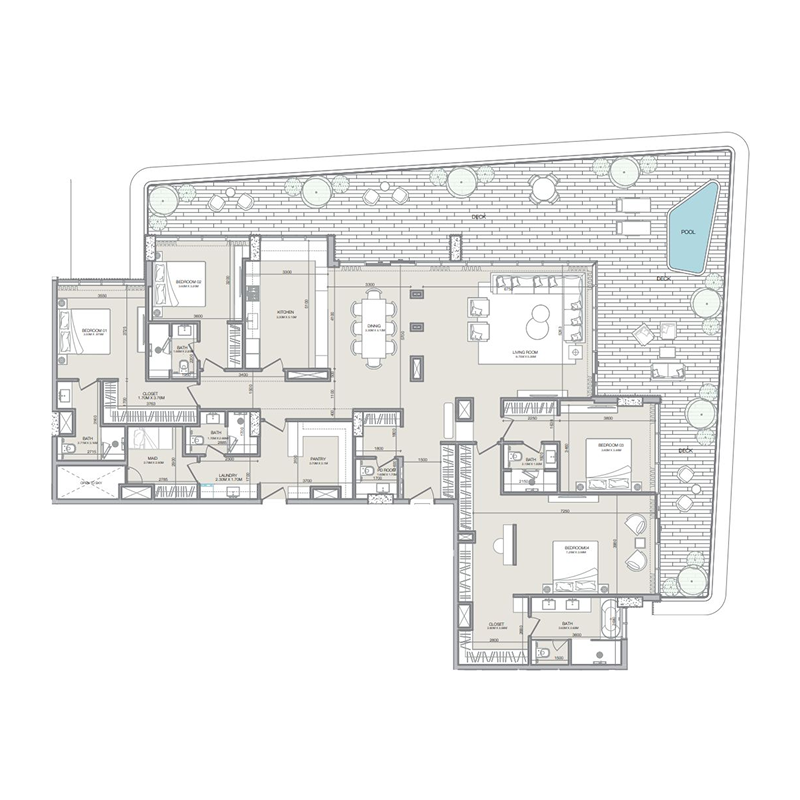 Penthouse plan