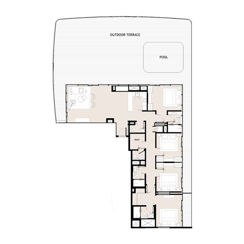 Penthouse plan