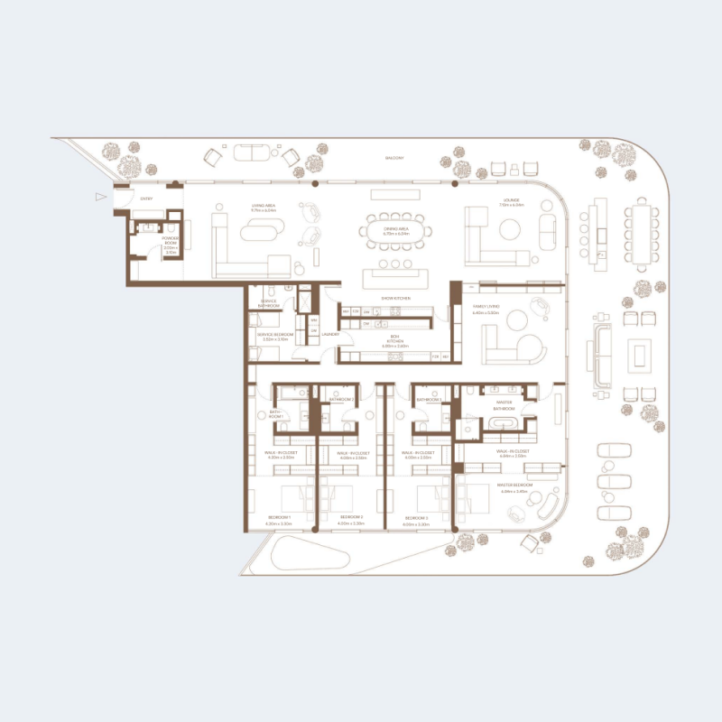 Penthouse plan
