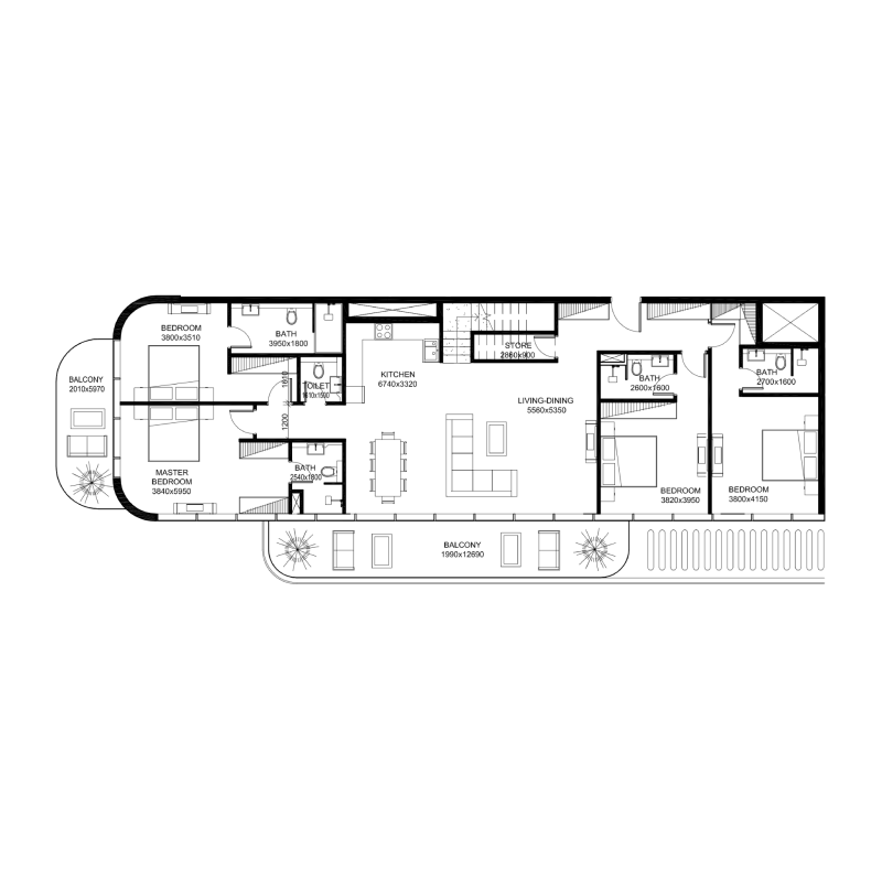 Apartments plan