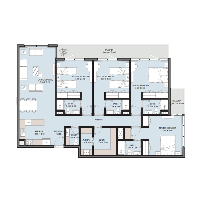 Apartments plan