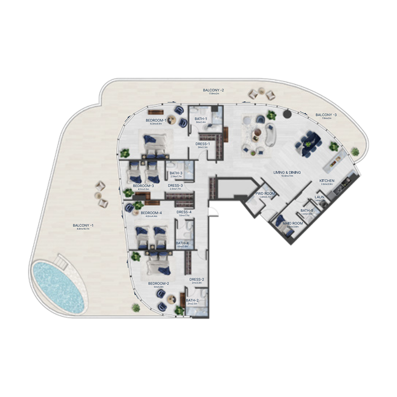Penthouse plan
