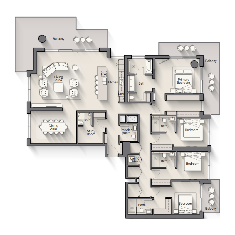 Penthouse plan