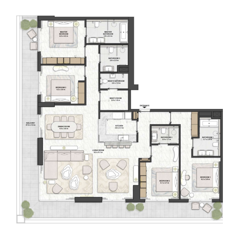 Penthouse plan