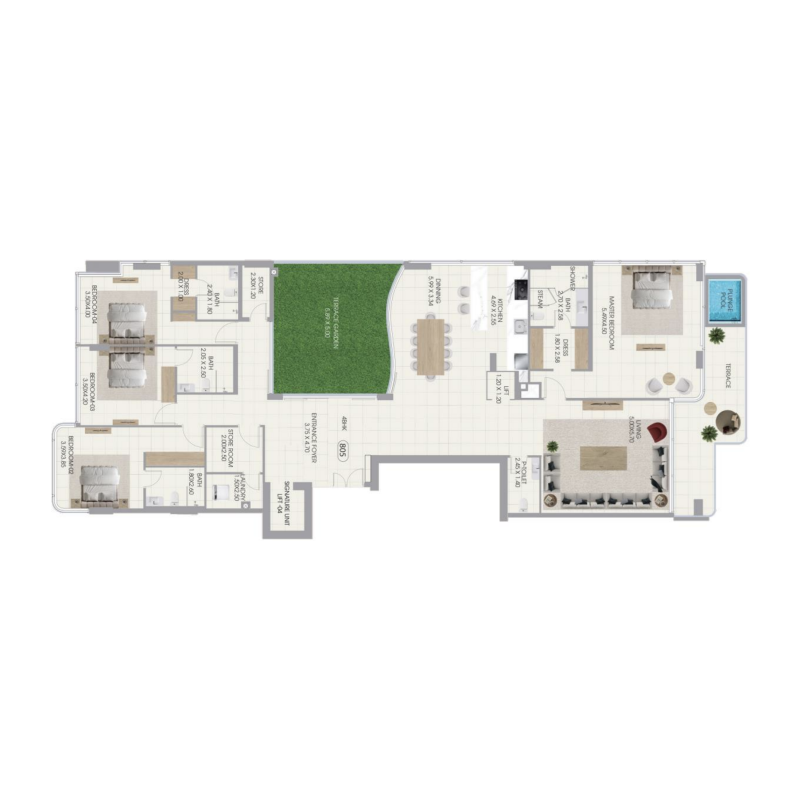 Penthouse plan