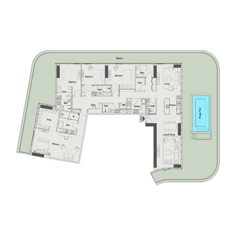 Penthouse plan