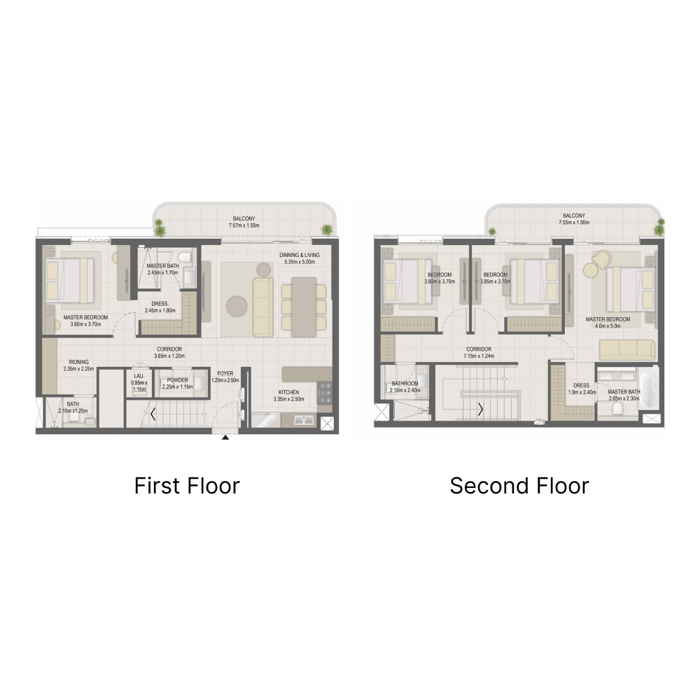 Duplex Penthouse plan